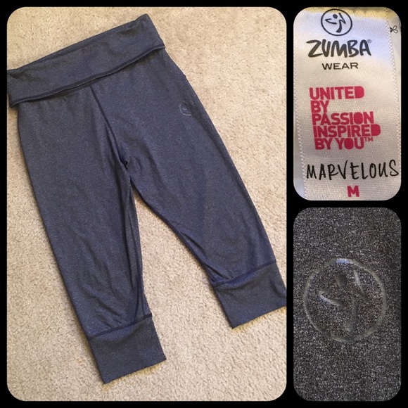 Zumba Fitness So Bootyful Capri Leggings in  Gray - Picture 1 of 13